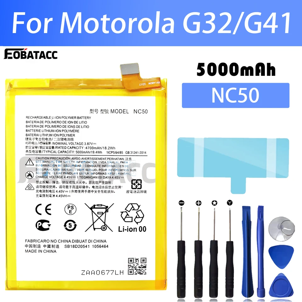 Batterie D'origine Motorola Moto G41 (NC50) - Service Pack Neuf