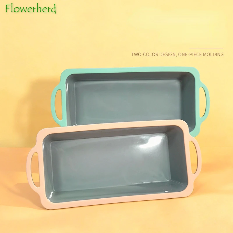

Rectangular Mousse Silicone Mold DIY Bread Toast Oven High Temperature Resistant Non-stick Mold Kitchen Gadgets Baking Tools