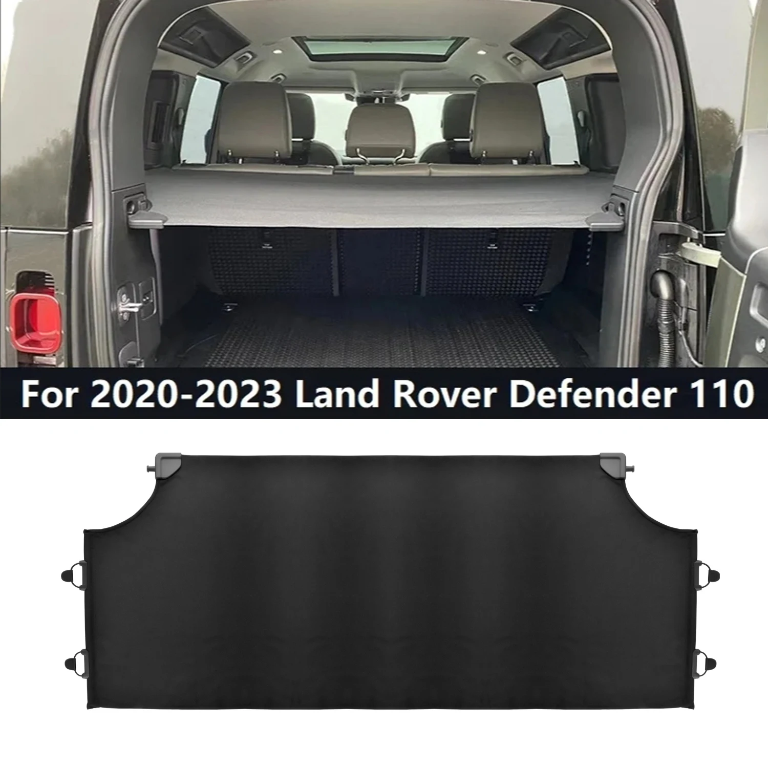 Opbergen Opruimen Voor Landrover-Verdediger 110 2020-2023 Oxford-Doek Auto Achterste Kofferbak Gordijn Laadhoes Opbergtas Net