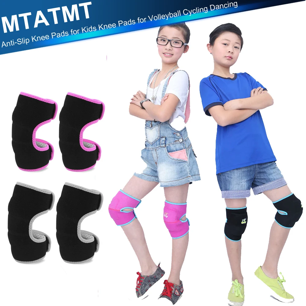 

Kids Adjustable Knee Pad, Anti-Slip Padded Sponge Knee Brace Breathable Flexible Elastic Knee Support for Football Volleyball