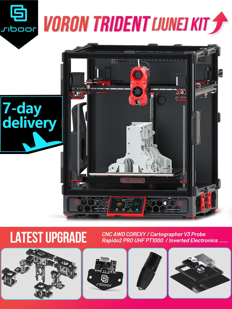 SIBOOR Voron Trident [Czerwiec] CNC Metalowa Konstrukcja 4AWD