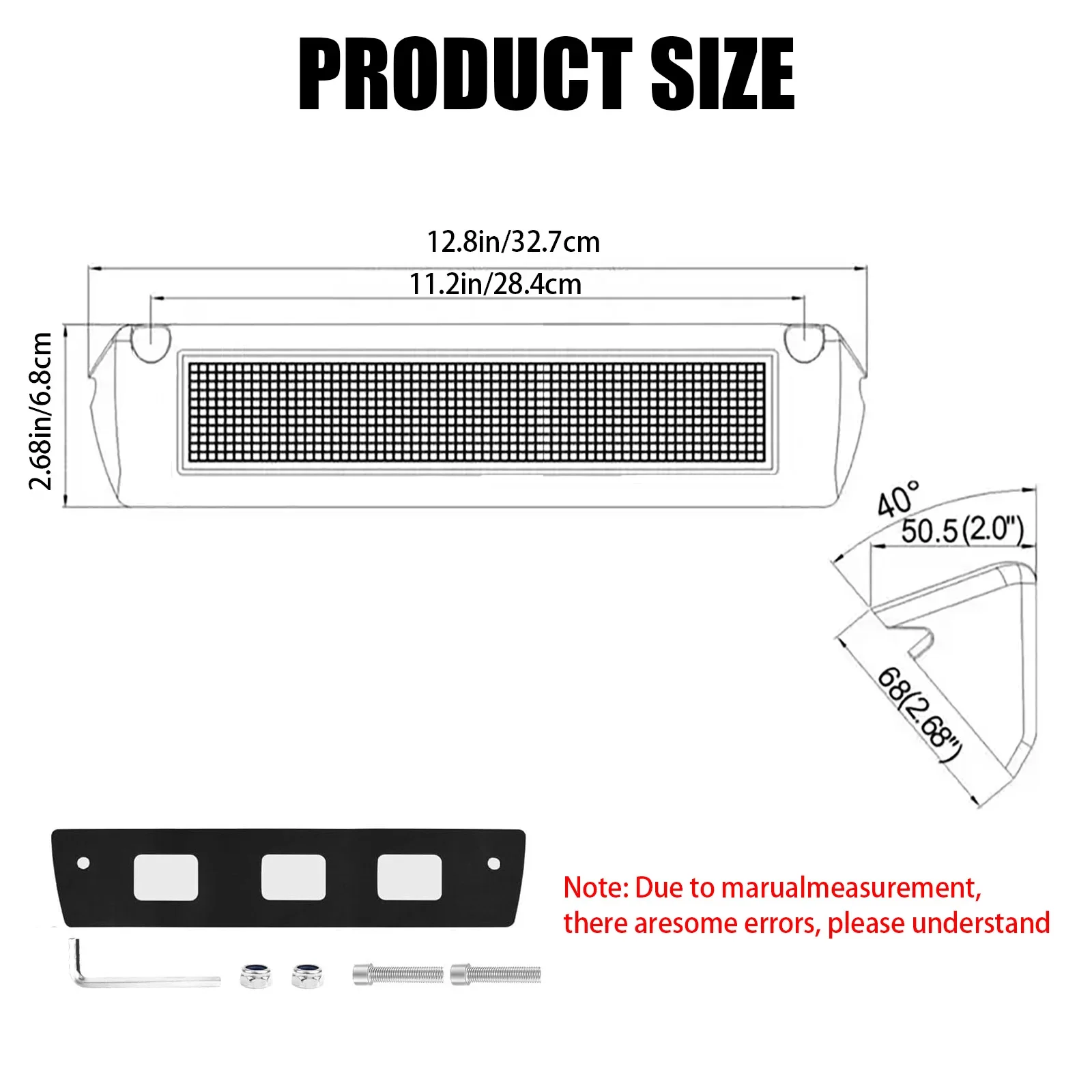 13"/33Cm 12V Rv Porch Light Exterior Led Flood Lighting Fixture Exterior Caravan Camper Marine Boat Trailers