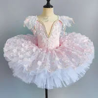 Princess Performance Fairy Tutu Kids Clothes Ballet Leotards for Girls Dress Stage Costumes Dance Wear Summer Children Clothing - Image 4