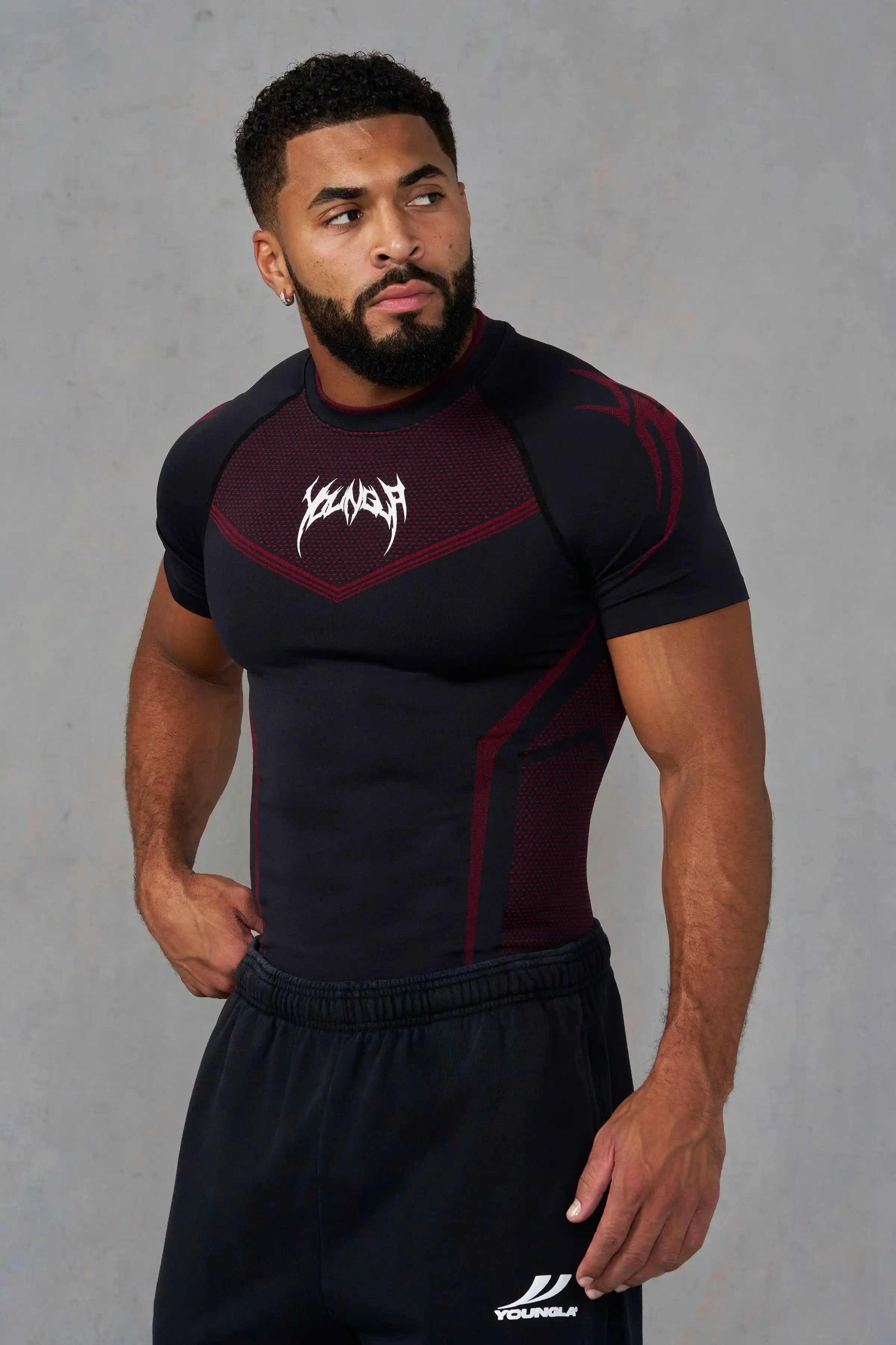 Men's Quick Dry Compression Athletic Tee - Breathable Muscle Fit Workout Shirt