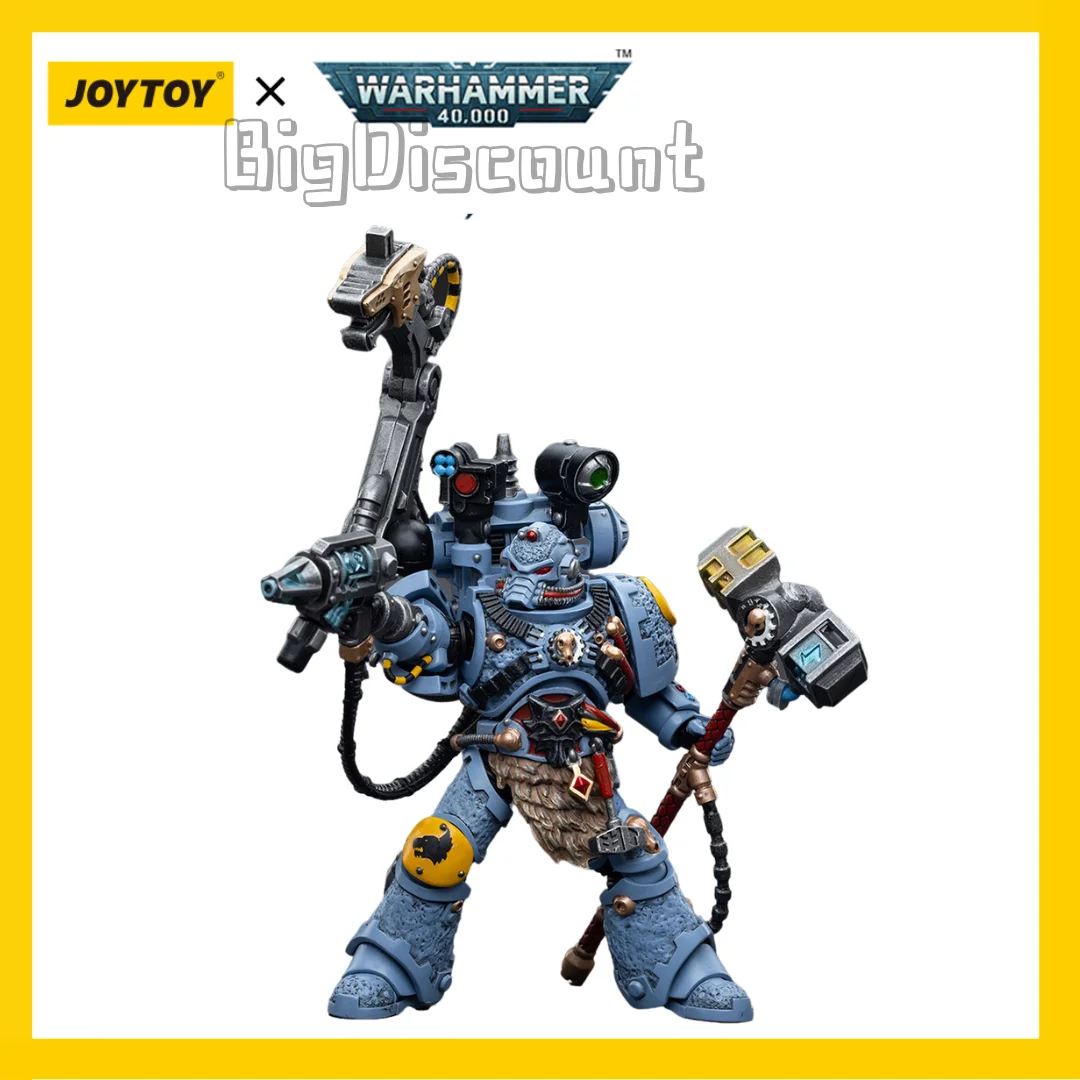 

[IN STOCK] JOYTOY 40K 1/18 Action Figure Space Wolves Iron Priest Jorin Fellhammer Anime Collection Military Model Free Shipping