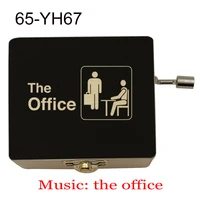 TV show The Office Fun Dwight Jim Pam figure print Wooden Music Box Music Theme Musical Box Birthday Gift To TV fans Friends 1