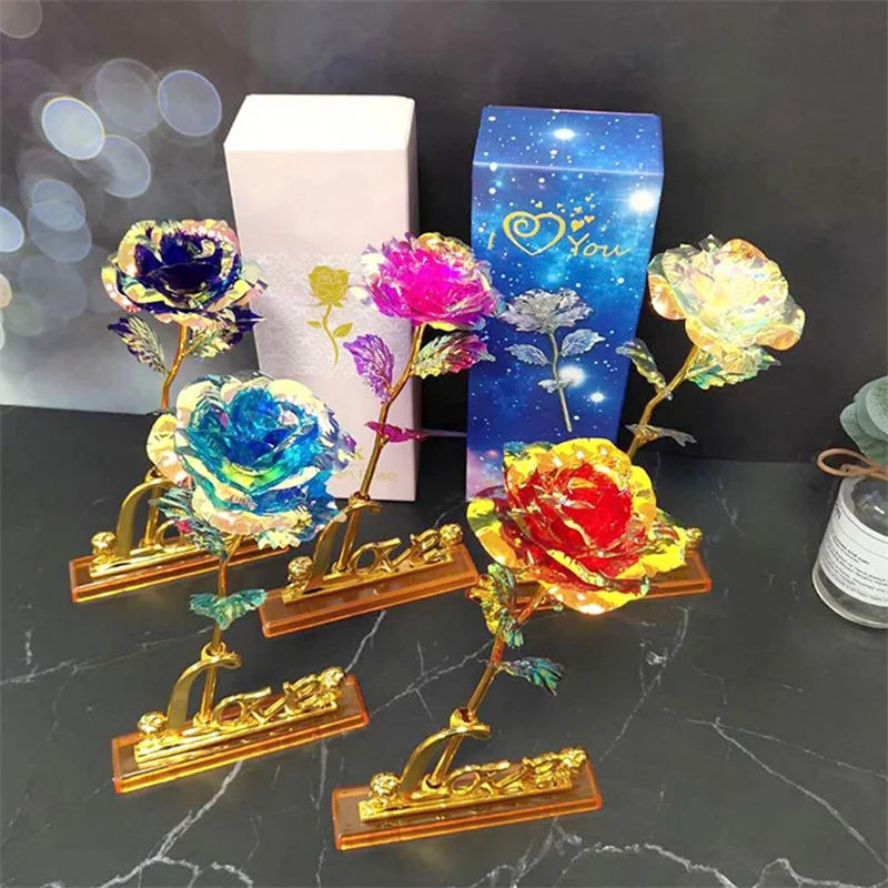 

Valentine's Day Creative Aluminum Foil Rose Gold Lasting Love Wedding