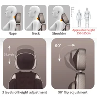 JinKaiRui Electric Neck Back Body Household Massager Vibrate Cervical Malaxation Device Infrared Heating Massage Pillow Chair 2