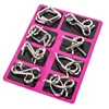 Metal Chinese Ring Puzzles Classic IQ Brain Teaser Puzzles Game Toys for Children Adults Anti-Stress Educational Toys Funny Gift 4