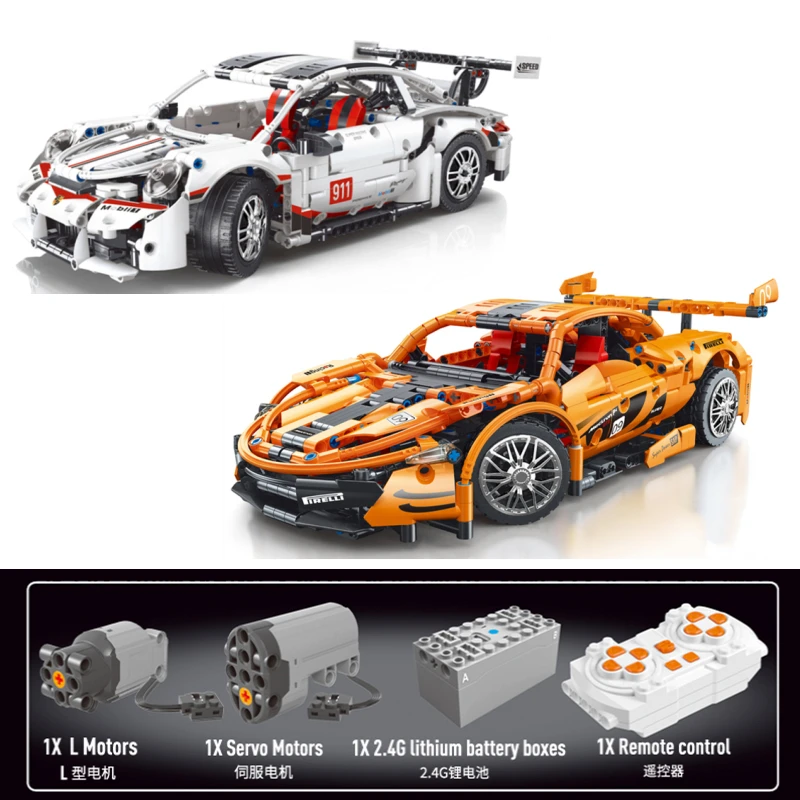 Новый высокотехнологичный Супер гоночный автомобиль MOC T2008 T2009 модель RSR с мотором