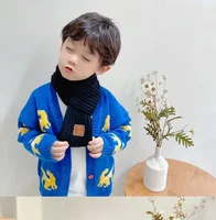 Écharpe tricotée d'hiver pour enfants, garçons et filles, foulard d'extérieur, garde au chaud, cache-cou, doux, Parent-enfant 3