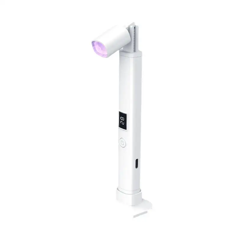 휴대용 미니 UV LED 네일 드라이어, 360 ° 회전 UV 라이트 램프, 젤 네일 광택제, 마그네틱 거치대, 빠른 건조, 휴대용 램프