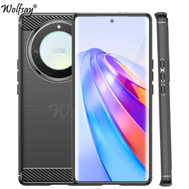 Per Honor Magic 5 Lite Custodia Paraurti In Fibra Di Carbonio Di Silicone Per Honor Magic 5 Lite Magic5 Pro Custodia Per Honor Magic 5 Lite Case