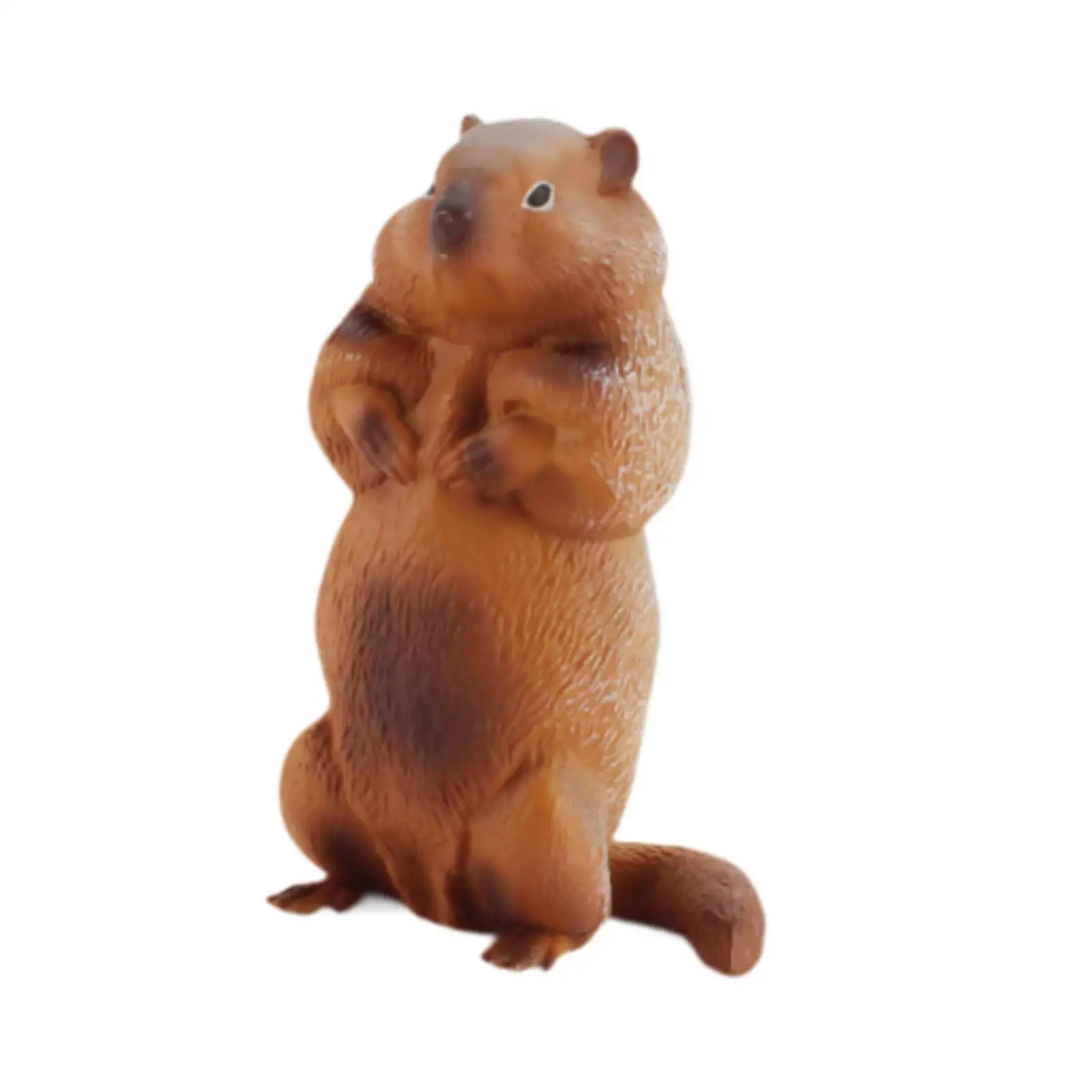 Groundhog Figurine Desktop Decor Ornament for Activities Landscape Home Use