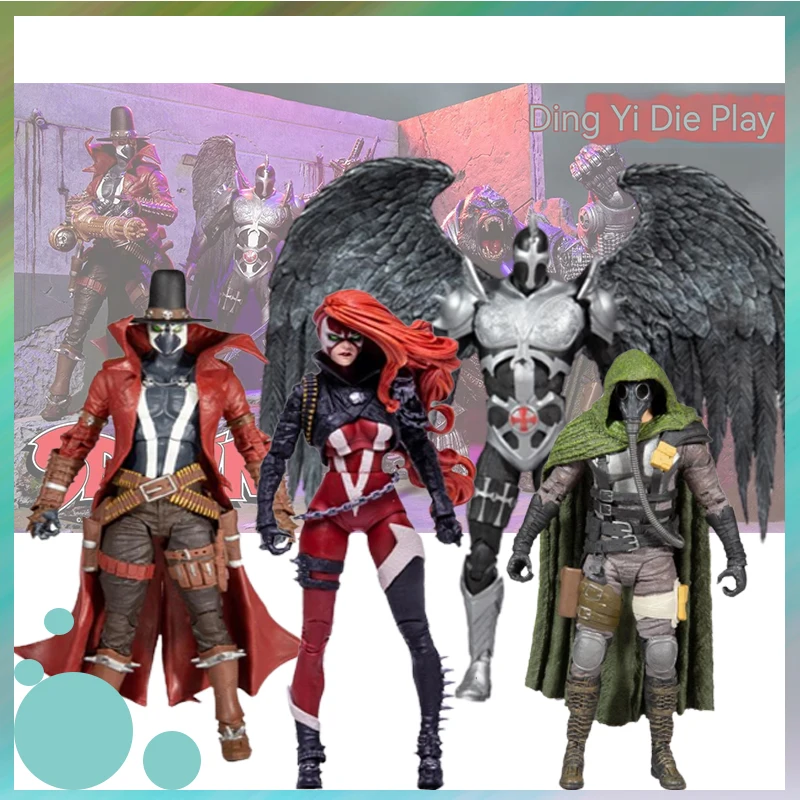 

Mcfarlane Toys Spawn Soul Crusher/Gunslinger/Dark Redeemer Spawn Bundle Anime Action Figures Collection Model Toy Halloween Gift