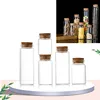 1X 25/30/35/50/55/70/80/90/125/150/180ml Glass Bottle With Cork Candy Spice Glass Jars Art Craft Wedding Favors 11 Sizes U-pick 3