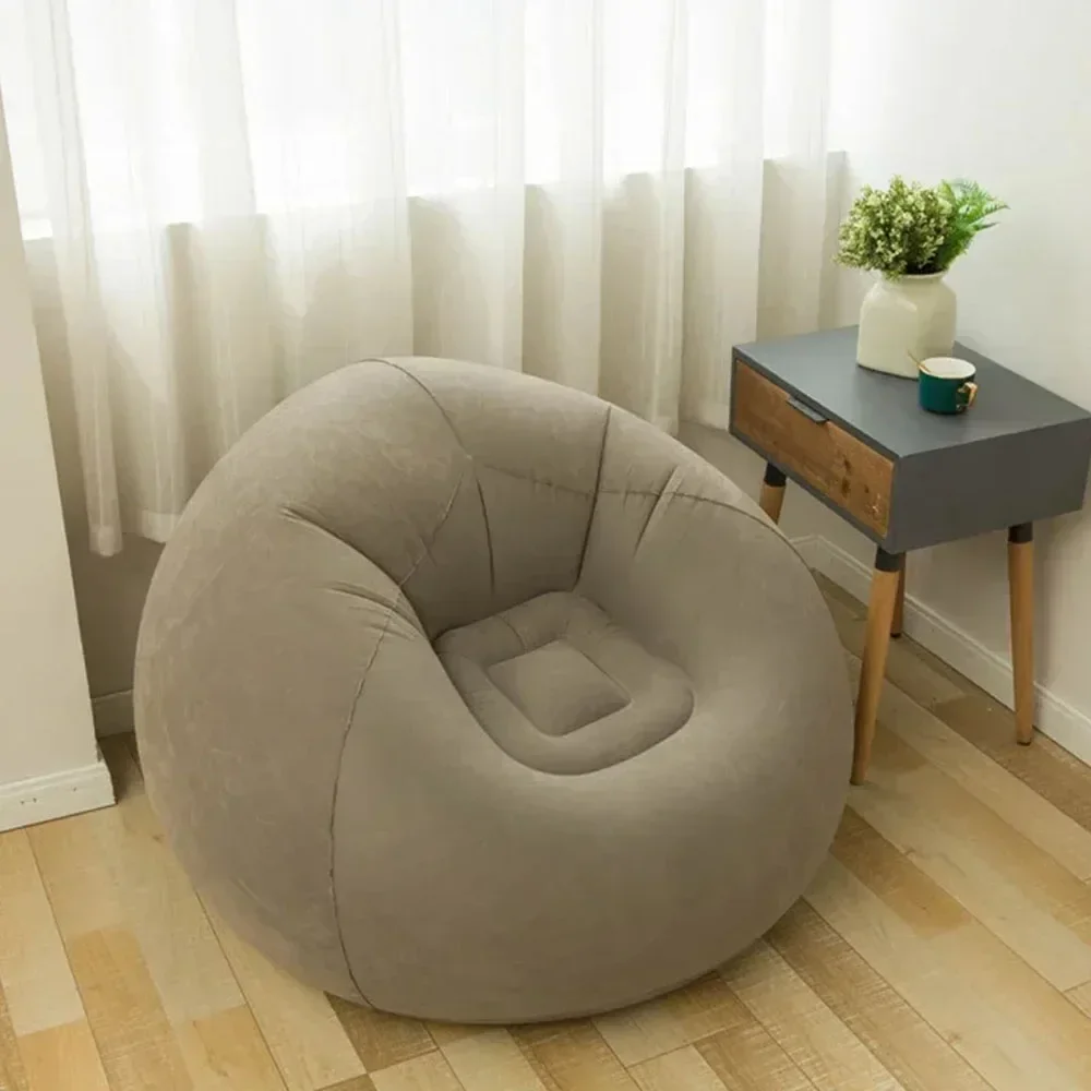 Inflatable Sofa Large Lazy PVC Lounger Seat Bean Bag Pouf Puff Couch Tatami Living Room Supply