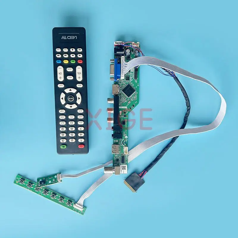 

For LTN160AT06-A01/H01/T01/U01 LCD Controller Driver Board Kit VGA+HDMI+AV+USB Analog TV Laptop Screen 16" 40 Pin LVDS 1366*768