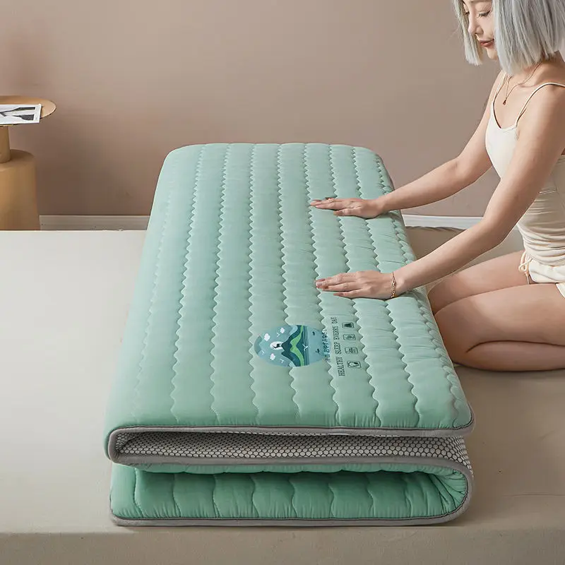 Soy Fiber Bed Mattresses Toppers Comfortable Memory Foam Breathable Antibacterial Cushion Folding Mattress Quilt Tatami Mats