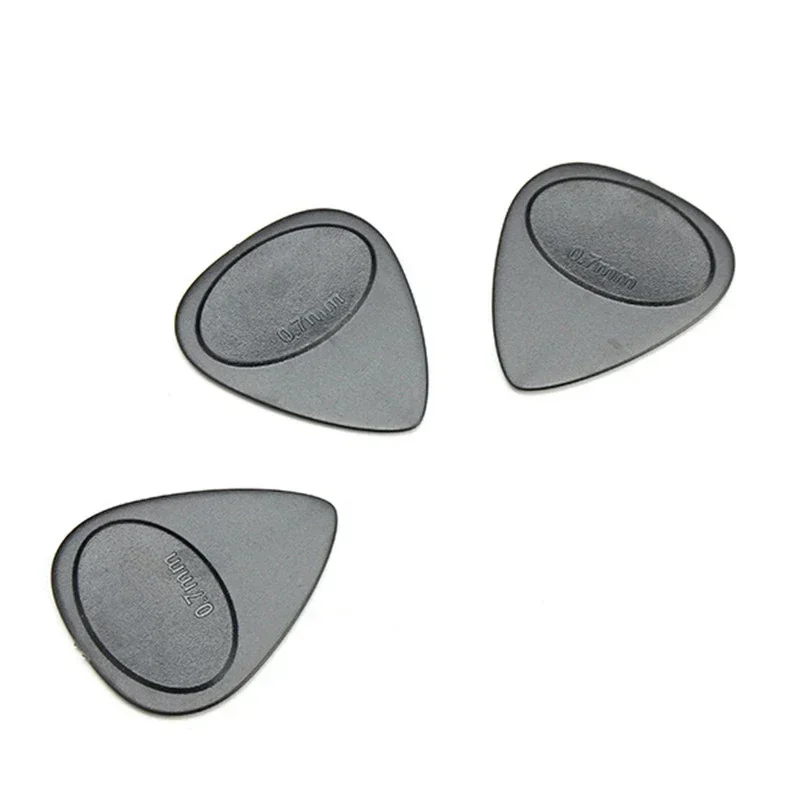 10pcs 0.7mm Guitar Pick Plectrum Acoustic Electric Toughness Anti Slip Design For Guitar Bass Ukelele Players PA Nylon Picks