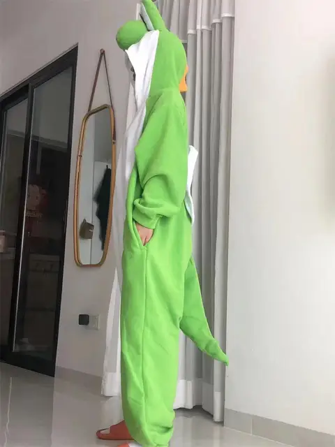 Anime Adult Yoshi Cosplay Halloween Costumes Green Alien Onesies Jumpsuit  Xmas Carnival Funny Pajamas Kigurumi - AliExpress