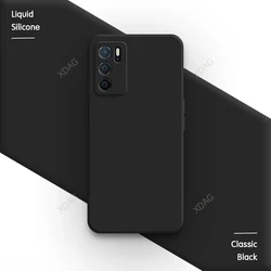 Streamlined Liquid Silicone Phone Case - Skin Friendly Classic Back Cover Accessories for Oppo A54s (Classic Black)