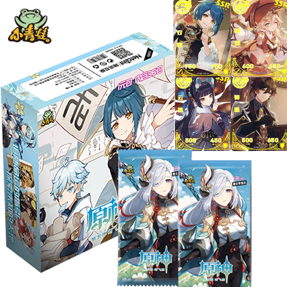 

Игра Genshin ударные карты коллекционный пакет бустер коробка Dadaria Leosley Tinari наружная сделка Боевая карта детский подарок на день рождения