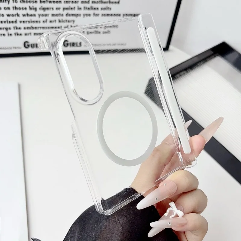Durable Plastic Magnetic Case with Double Layer Bumper Protection