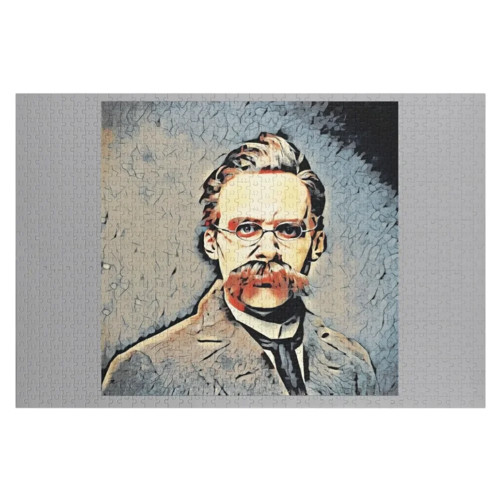 

Portrait of Friedrich Nietzsche Jigsaw Puzzle Personalize Toddler Toys Customized Kids Gift Puzzle