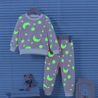 Baby Girl Autumn/Winter Plush Night Fluorescent Home Fur Baby Warm Pajama Set Fashionable and Comfortable Child Accessories 3