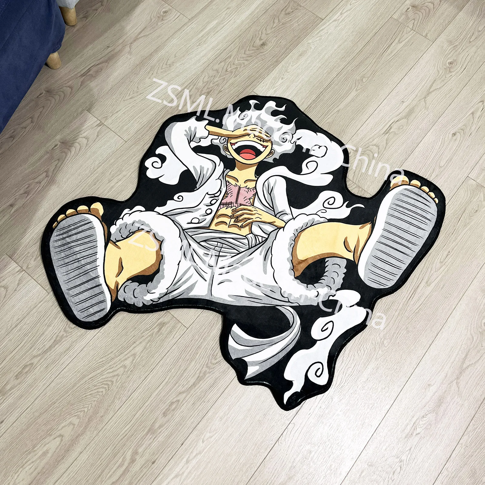 Anime Rug Popular Style Luffy Gear 5 One Nika Form Piece Ace Customize Cartoon Rug Handmade Carpet Area Rug for Home Decor