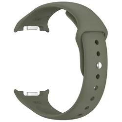 Premium Silicone Watchband with Hidden Buckle for Galaxy Watch 8 9 (1 Army green)