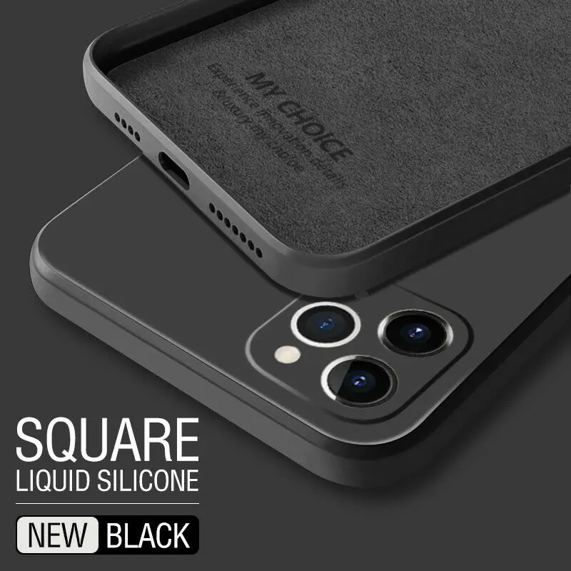 thumbnail image 1 of Square Fashion Silicone Case For Samsung Galaxy S24 S23 S22 S21 Ultra S20 FE S10 S9 Plus A51 A71 Note 20 Ultra Cover, 1 of 5