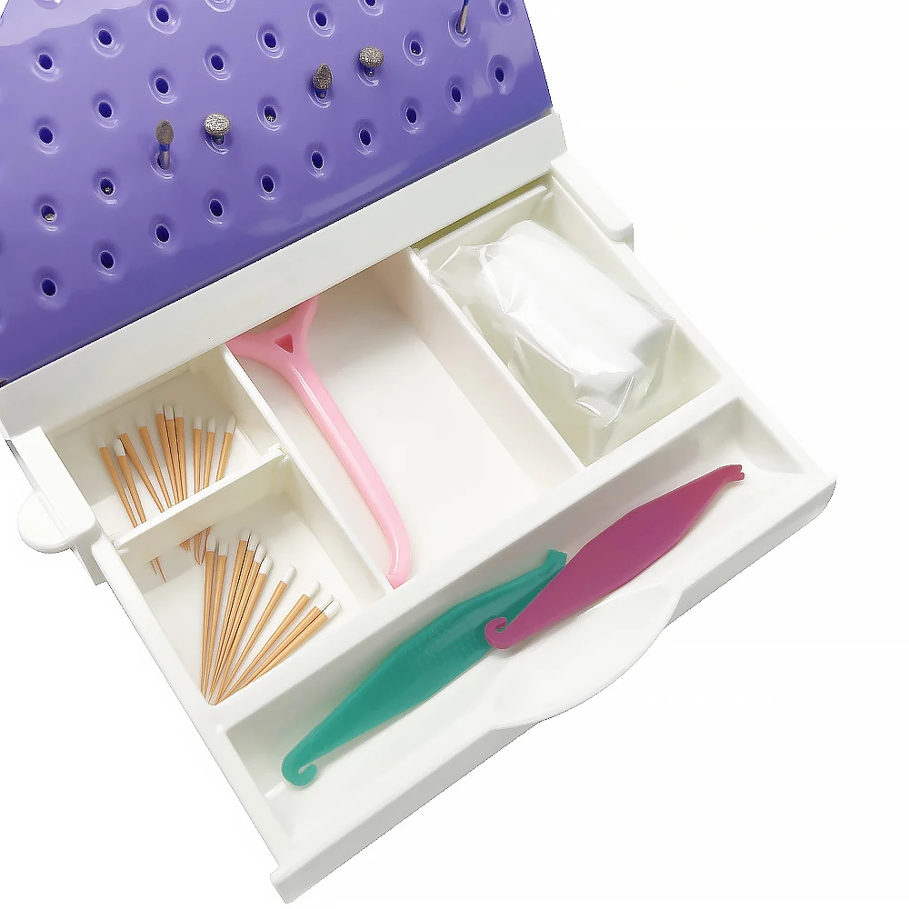 Porta Burs Dentali Con Cassetto Estraibile | Supporto Per 142 - Foto 4