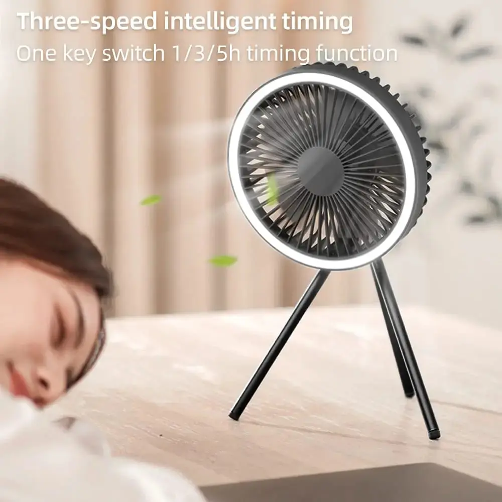 Ventola USB Con Orologio E Tubo Flessibile Regolabile, Display In Tempo Reale – Ideale Per Ufficio E Casa