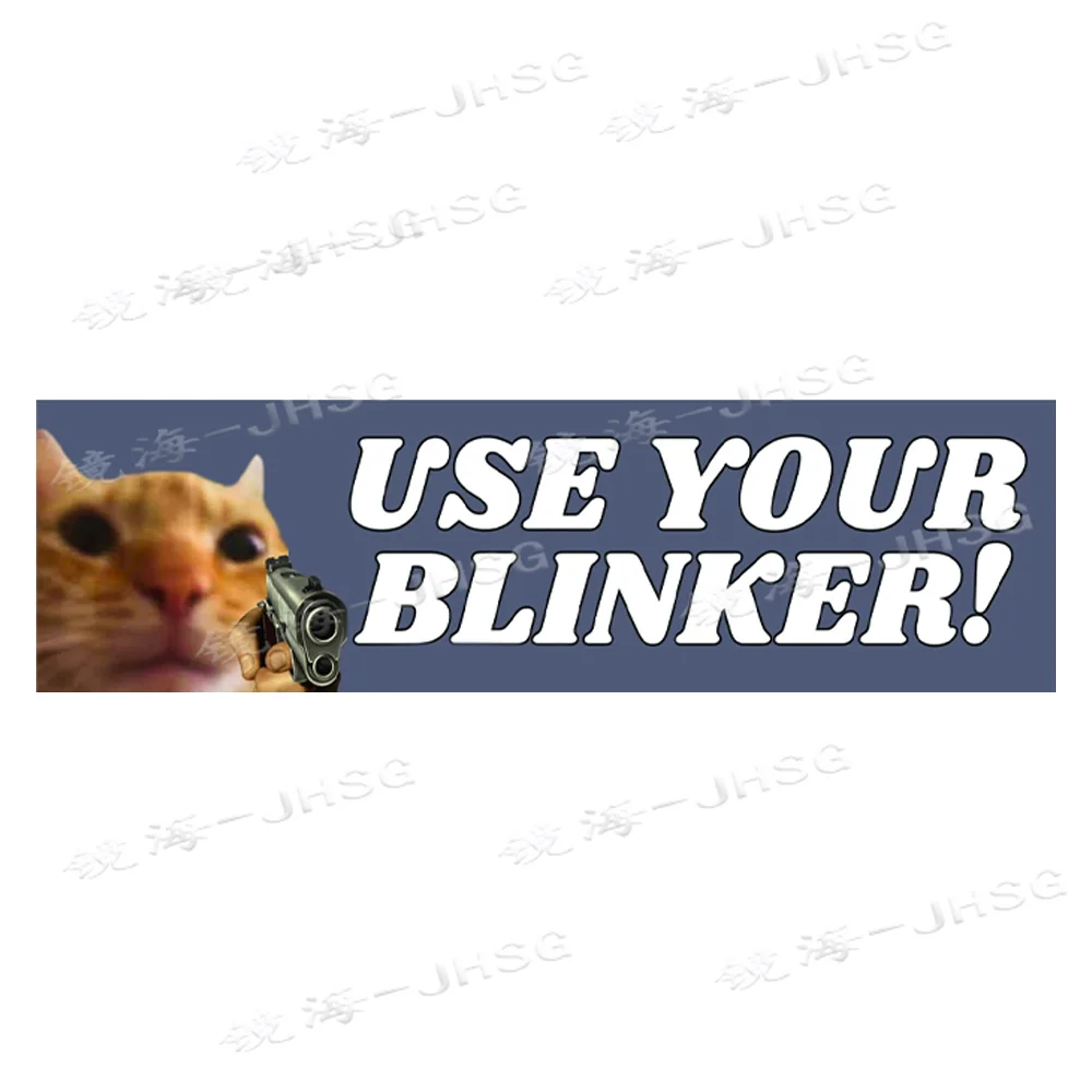 

Use Your Flash! Gun Cat Bumper Sticker Interesting Cat External Accessories Waterproof Vinyl Decal PVC