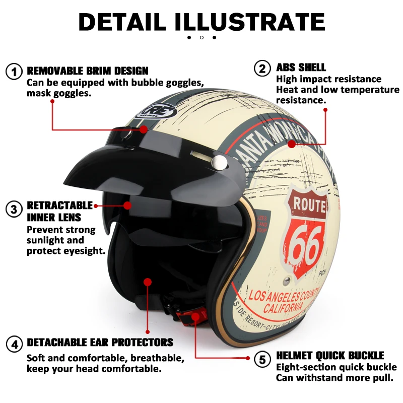 DOT ���� ���̽� Casco Moto for Harley ������� �׼����� ������ ���� ��� ���� ��Ʈ�� ������� ��� ī�� ���̼�