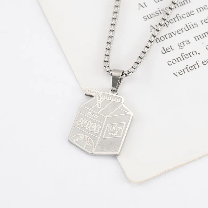 New JUICE and Wrld Necklace Popular Rapper Singer Series Pendant Necklace Fans Souvenir Jewelry Gift Stainless Steel Pendant 5