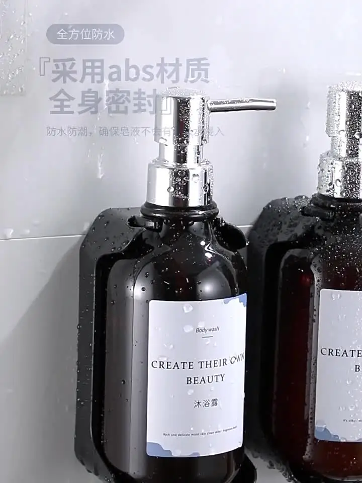 Dispenser Sapone Liquido Da Parete A Doppia Testa – Per Bagno E Cucina, In ABS, Valvola Antigoccia