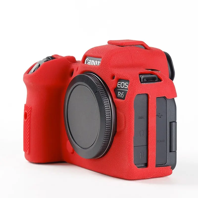 Coque de protection en Silicone souple pour appareil photo reflex numrique, sans miroir, pour Canon EOS R8 R R7 RP R5 R6 Mark II R6II, nouveau-RP Blanc-EOS R6II Rouge image 21 | Rakuten