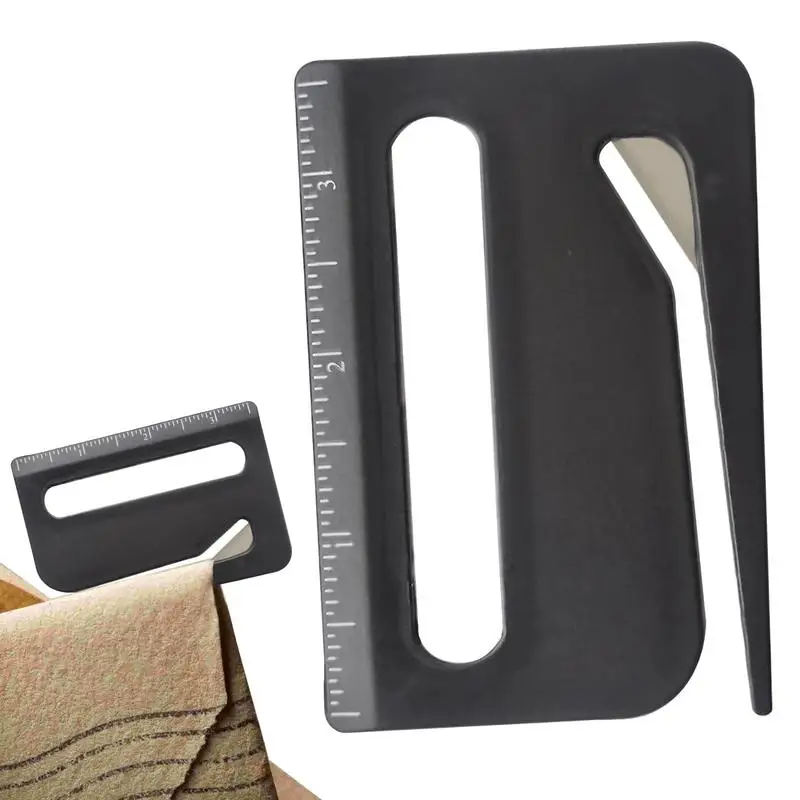 1PCS Letter Opener Envelope Mail Slitter With Razors Wrapping Cutter Box Opener With Pointed End, Magnifying Glass, Ruler