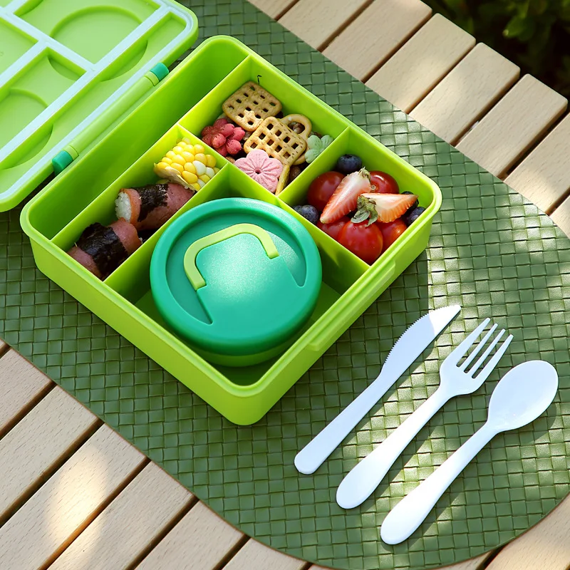Food Grade PP Silicone Bento Box Lunch Container
