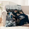 Hot Kpop T-TXT-S Boy Music Blanket Soft Plush Nap Sofa rug for Living Room Warm Blankets Bedroom Birthday Home Travel Kid Gifts 6