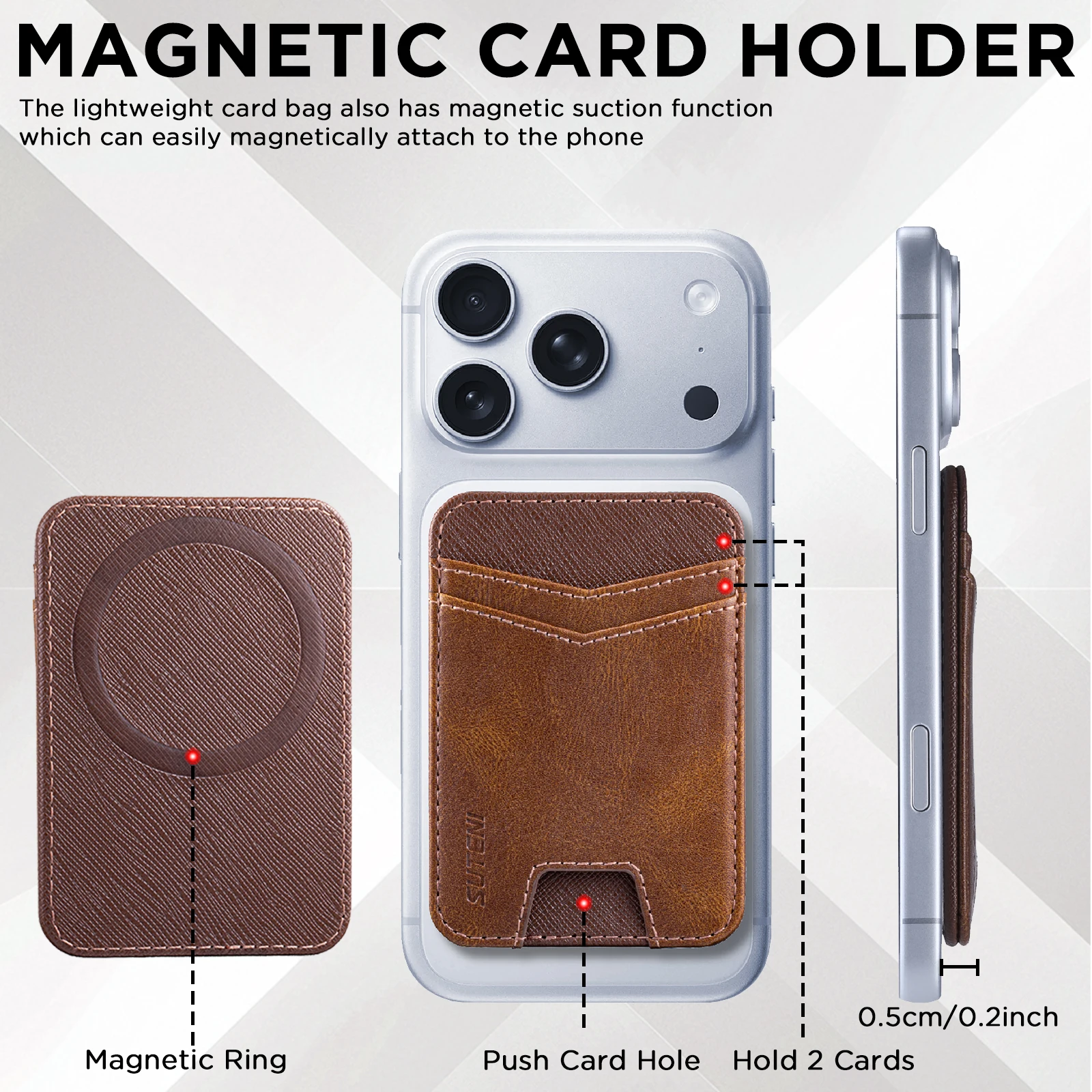 Premium RFID Blocking Leather Card Holder Wallet