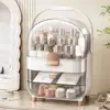 Layered Storage Cosmetic Storage Box Large Capacity Dustproof Makeup Organizer Transparent and Visible With handle 1