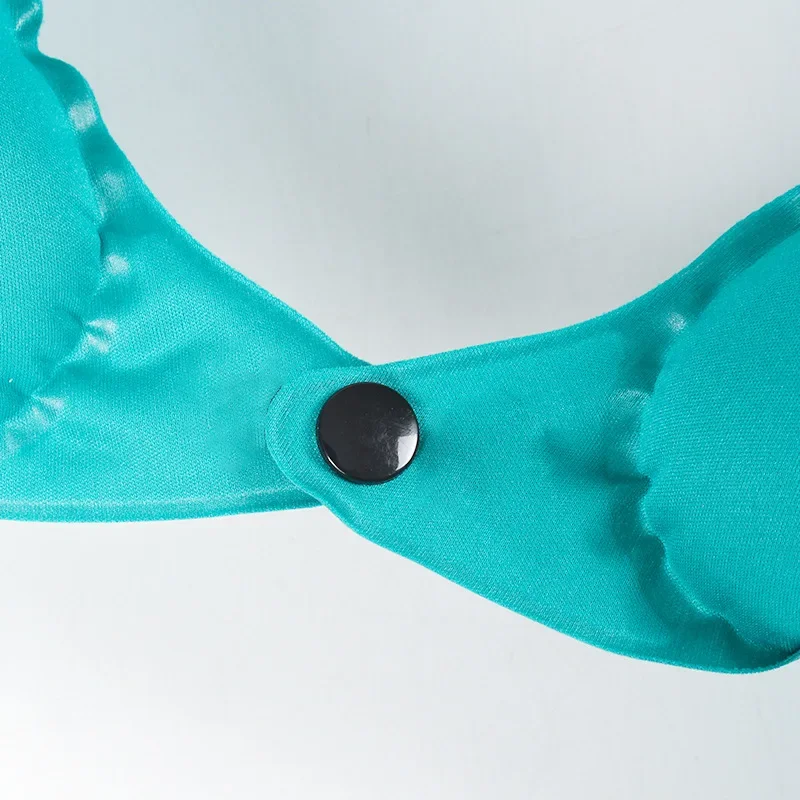 Inflatable Neck Air Pillow U Shape Neckrest Head Rest Portable Sleep Resting Folding Press Travel Pillow for Airplane Train Car