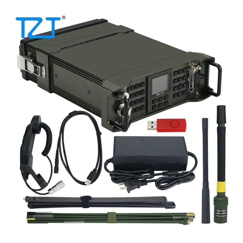 TZT HamGeek TBR-119 전문 SDR 트랜시버, 풀 밴드 맨팩 라디오, 블루투스 GPS 모듈 포함