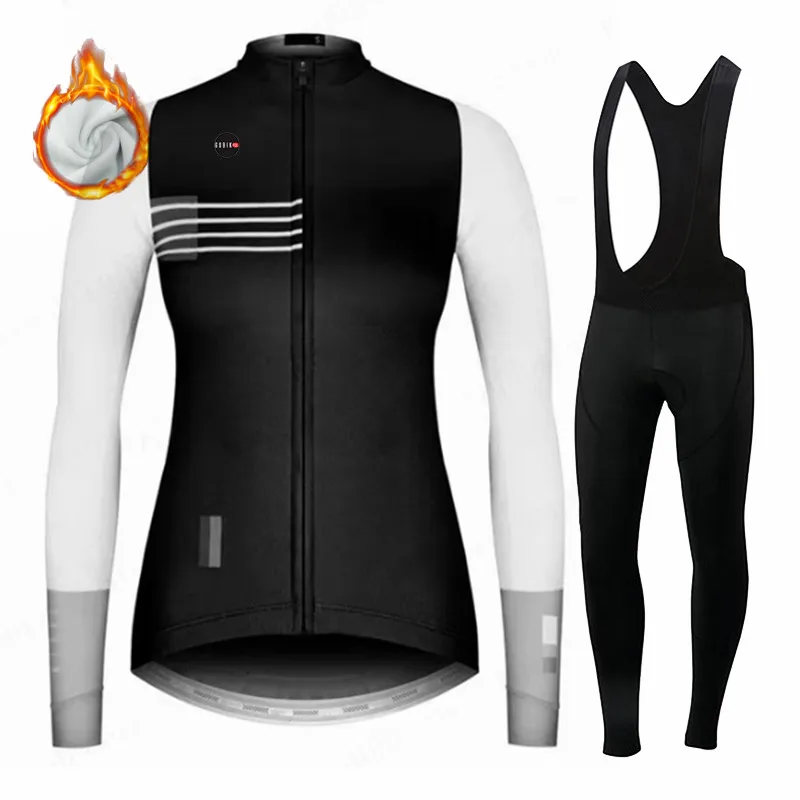 Women Winter Bicicleta Set Outdoor Thermal Fleece Cycling Clothing Road Bike Shirt MTB Jersey Bicycle Uniform Ciclismo cycling jersey cycling shirt cycling suit cycling jersey set