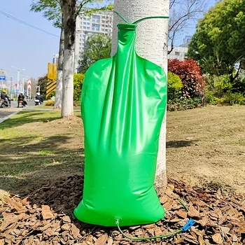 Reusable Tree Automatic Irrigation System with Double Tube, Slow Release Water Bags for Trees 1