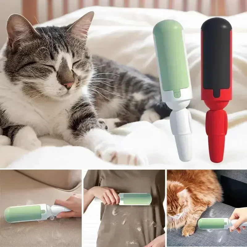 Pet Hair Remover Lint Rollers Dog Cat Fur Cleaning Brushes Clothes Hair Multi-purpose Sofa Sticker Roller Sticker Lint Remover